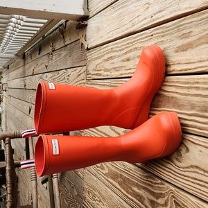 HUNTER ORIGINAL PLAY TALL WOMENS SIZE 9 RED